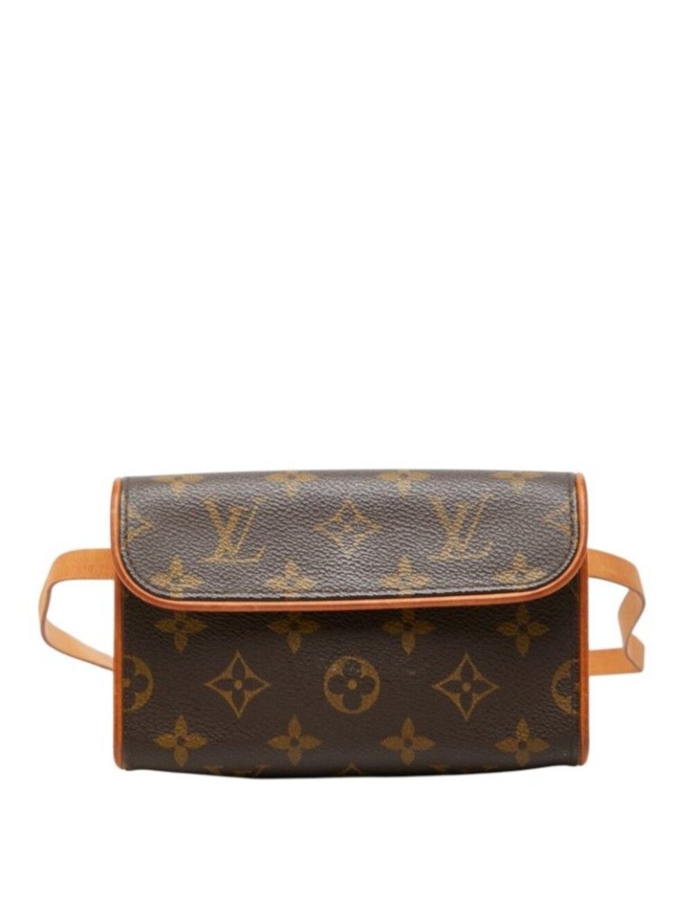 Louis Vuitton Monogram Pochette Florentine Waist Bag Brown Leather